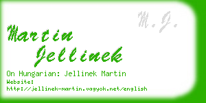 martin jellinek business card